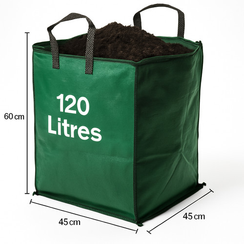 Green large garden waste - green, bag