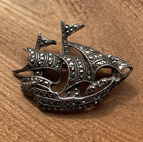 Vintage marcasite and silver - marcasite,
