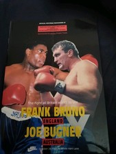 FRANK BRUNO V JOE BUGNER HEAVYWEIGHT BOXING @ TOTTENHAM HOTSPUR 24 OCTOBER 1987