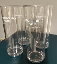 4 Plastic Rekorderlig  Cider Cups Home Bar Beer Garden Ideal For All Inclusive
