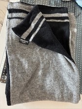 Thinsulate Mens grey black wool warm scarf