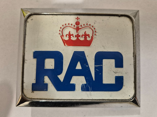 Vintage rac car grill badge - vintage,