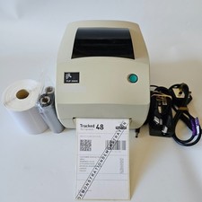 Zebra TLP2844 Direct Thermal Label Printer Ribbon PSU USB 250 4x6" Labels 65