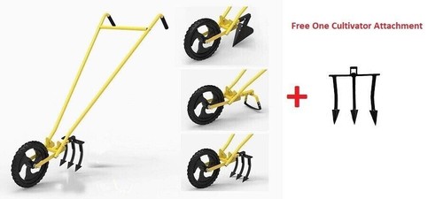 Hectare wheel hoe with - wheel, 7"