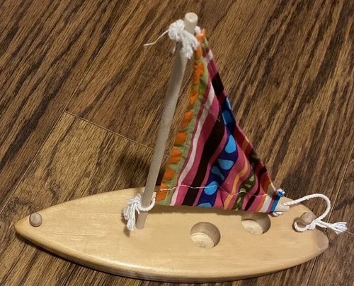 Boat wooden sailboat - boat, w