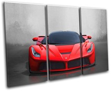 La Ferrari Exotic Supercar Cars TREBLE CANVAS WALL ART Picture Print
