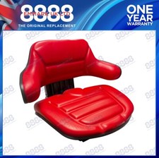 NEW QUALITY UNIVERSAL SUSPENSION SEAT TRACTOR DUMPER FORKLIFT MOWER DIGGER RED