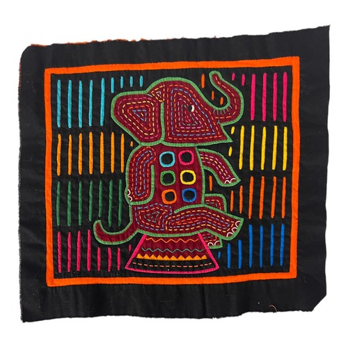 Vintage colorful elephant mola - vintage,