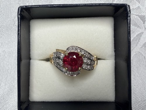 14k yellow gold ruby - 14k,