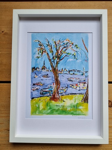 Bob dylan framed print - 9", x