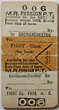 MIDLAND RAILWAY - Foreign. To GODMANCHESTER