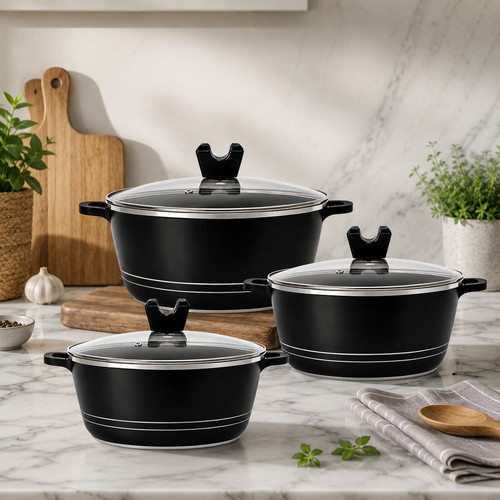 3pc non stick die cast - non-stick, die-cast