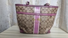 Coach Monogram Handbag Purple