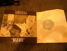 NIRVANA - BLEACH 1989 UK LP TUPELO WHITE VINYL 300 COPIES ONLY GRUNGE PUNK ROCK