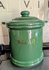 Vintage Green Ceramic Bread