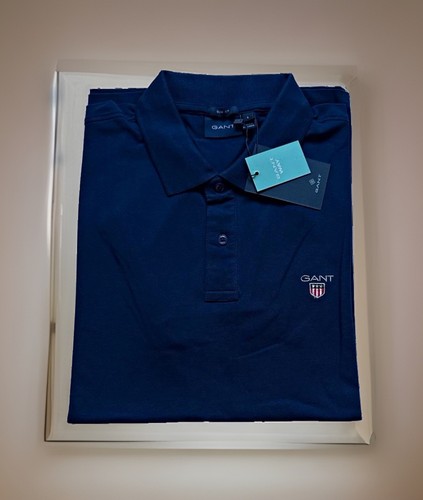 Gant navy polo shirt slim - shirt, fit