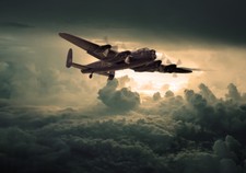 Avro Lancaster  grey cloudy