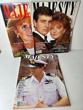 Vintage Majesty Magazine Bundle 3 Issues Prince Andrew Sarah Ferguson 1980s