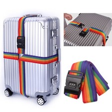 Adjustable Strong Extra Safety Travel Suitcase Luggage Baggage Straps Tie Belt