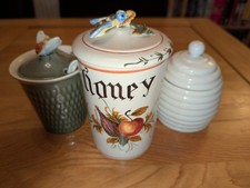 Vintage Honey Pot Bundle - Honey Jars, various sizes and shapes