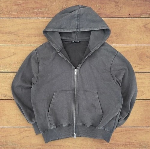 Zara stonewash hoodie grey - stonewash,