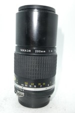 Nikon 200mm f/4 Prime Lens Nikon F (Ai-S) Mount