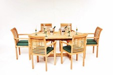 6 Seat Extendable Teak Garden