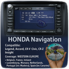 Honda GPS Sat Nav Update |
