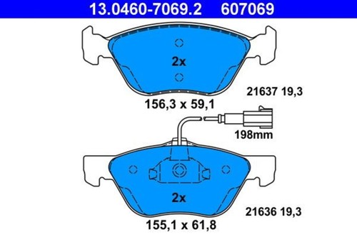 Disc brake pad - brake, ate