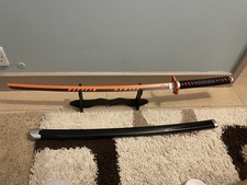 Demon Slayer Sword Sheath Tanjiro with Rengoku Hilt Hinokami Kagura Metal Anime