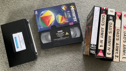 Vhs blank video cassette - x,