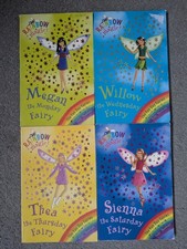 Bundle of 4 Rainbow Magic Fairy Books by Daisy Meadows - The Fun Day Fairies 