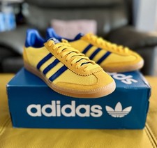 ❤️Brand New adidas Malmo Net SPZL Trainers Yellow Blue Gum UK 8 US 8.5❤️