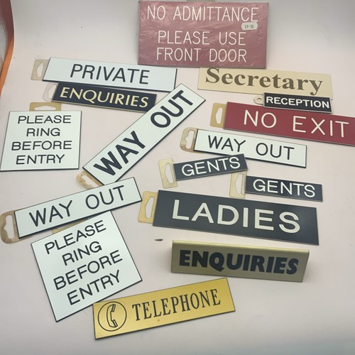 Office signs bundle job lot - office,