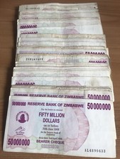 Zimbabwe banknote bundle - zimbabwe,