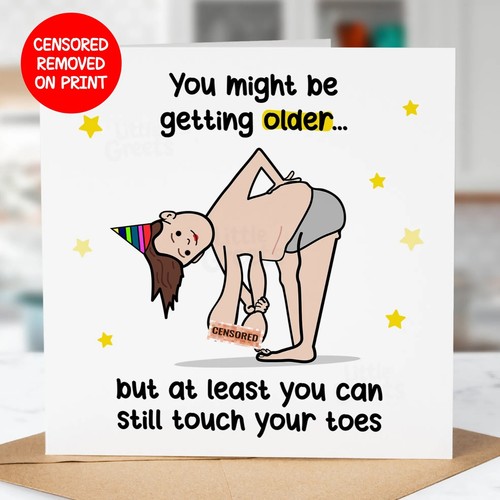 Rude funny birthday card - funny,