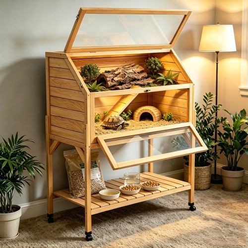 Tortoise habitat enclosure - tortoise,