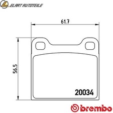 Brake pad set disc brake P 59