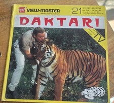 GAF Viewmaster Daktari TV Series (1968) X3 Reels & Booklet See Pictures