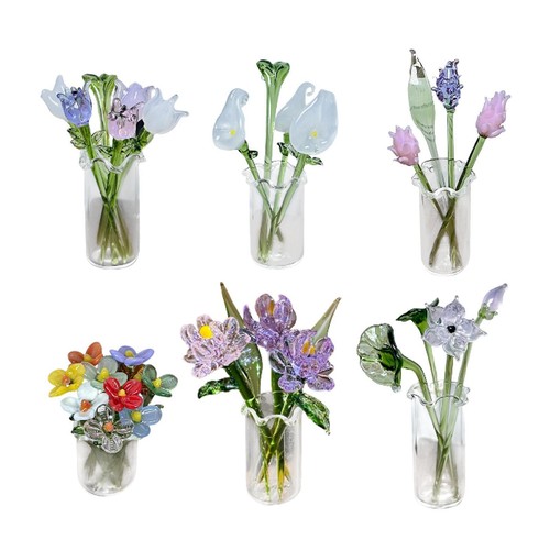 Glass flower bouquet with - bouquet,