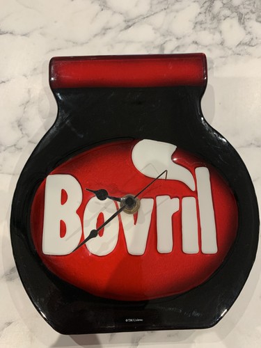 Bovril glass clock unilever - bovril,