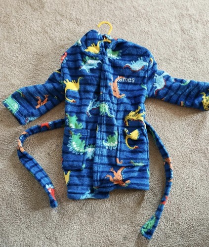 Boys dinosaur dressing gown
