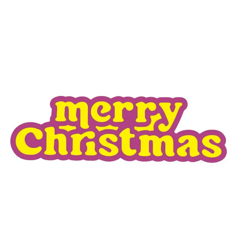 Merry christmas metal cutting - christmas,