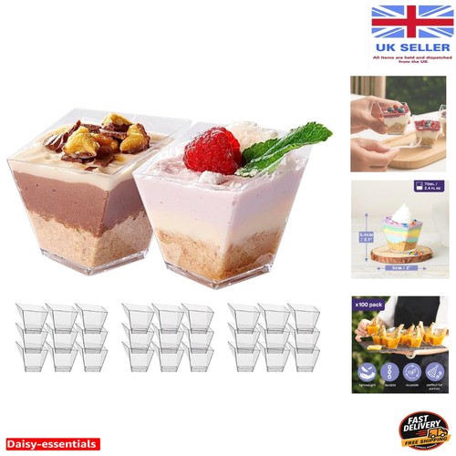 100 mini trapezoid dessert - trapezoid,