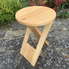 80's Vintage Beech Wood Folding Stool - Adrian Reed Suzy Stool
