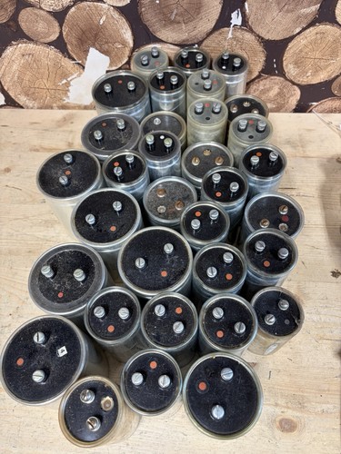 Job lot vintage capacitors - capacitors,