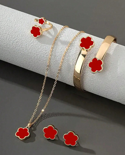 6pcs set lucky clover - 6pcs/set,