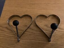 Home Stainless Steel Heart Shaped Cake Cupcake Pancake Frying Egg Mold 2pcs