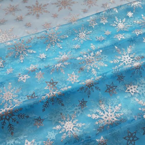 Snowflake fabric sparkle - snowflake,