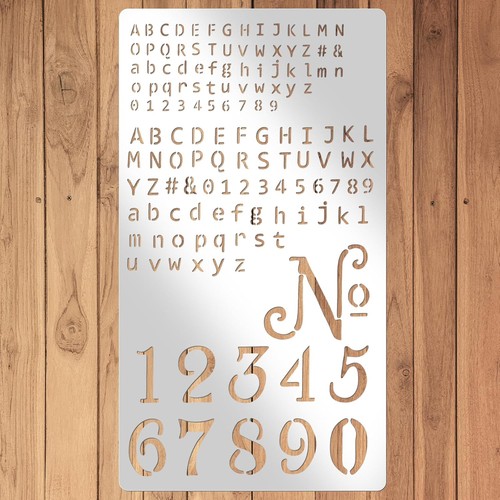 Metal stencils for wood - metal,